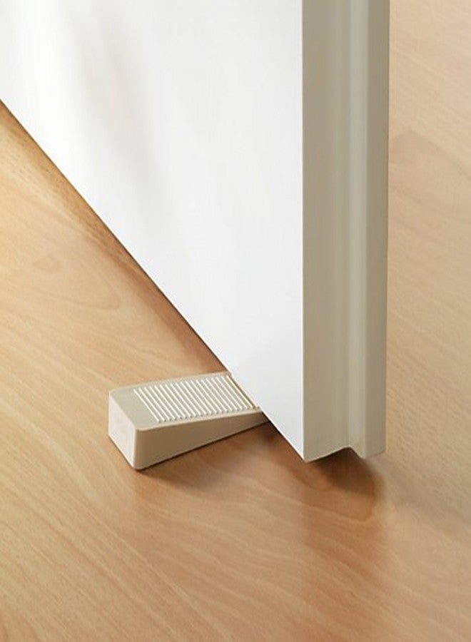Km Set Of 2 Stackable Non-Slip Rubber Wedge Door Stoppers - To Stop Or Jam Doors (Colors May Vary) - Image 2